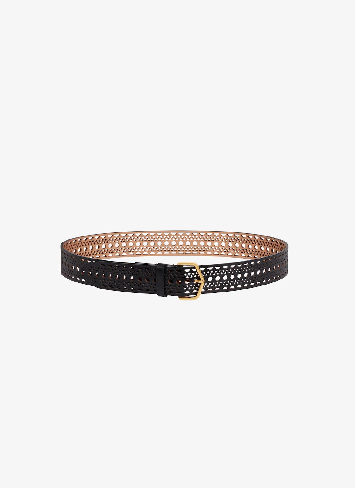NEO VIENNE BELT IN CALFSKIN ALAÏA BLACK NEO VIENNE BELT IN CALFSKIN